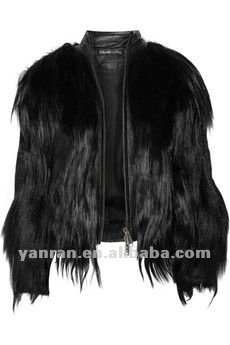 Free shipping YR-611 New style Genuine sheep leather & Goat fur jacket~wholesale~retail~customized