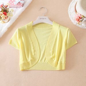 Free shipping2012new arrival all-match curviplanar short-sleeve knitted small cape shrug sweater small cardigan women's sweater