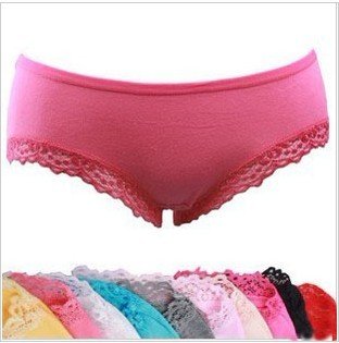 Free shipping8pcs/lot  Modal underwear students candy colored lace low-waist underwear  + wholesale support