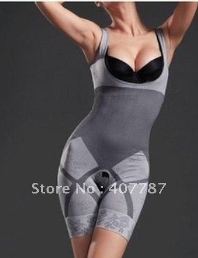 free shippingNatural Bamboo Charcoal Slimming Body Shaper 2pcs/lot