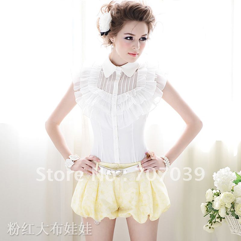 Free Shippinng 2012 summer jacquard low-waist lantern women shorts