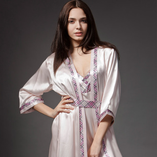 Free ShippmentSexy V-neck Women Robe