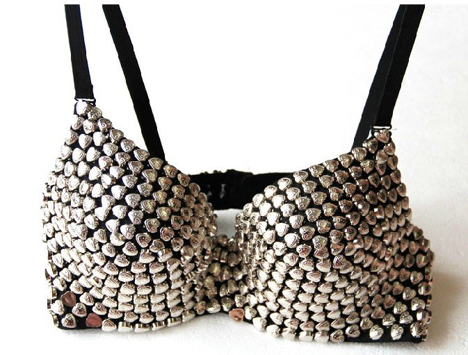 Free  shoping  Europe and the United States cool full bottom heart rivets Bra  TB 1875