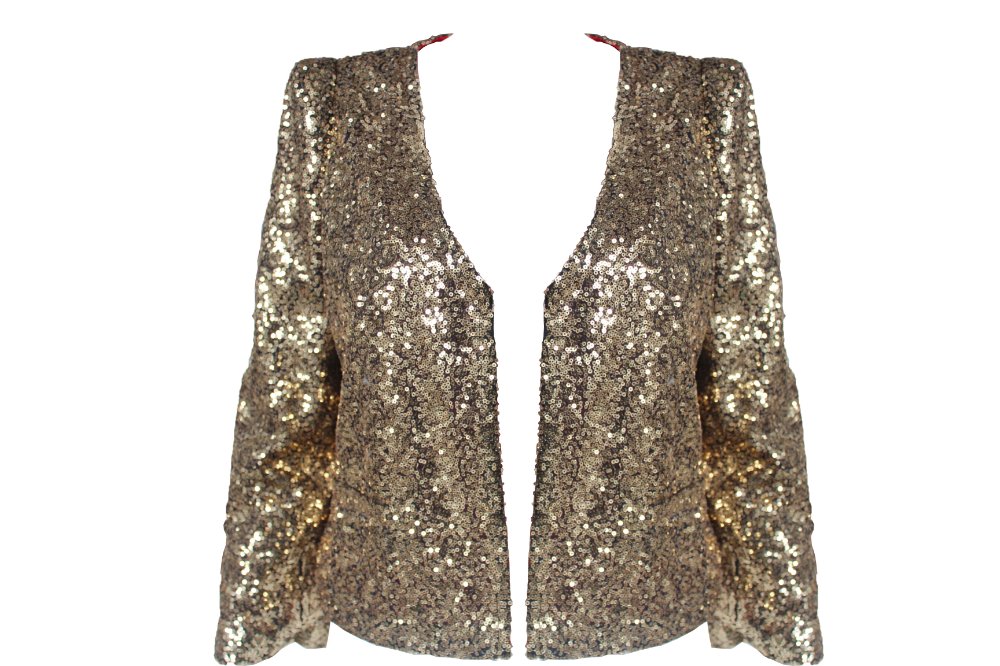 Free shoping  waist sequin  Jacket  Christmas sequin tops outerwear notu504