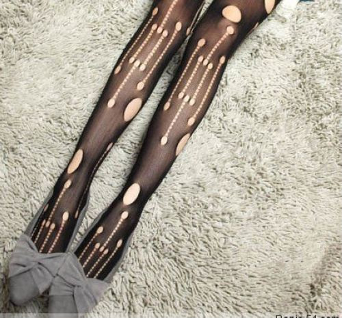 Free shopping Fashion Alluring Sexy Ultrathin Transparent Elastic Thigh High Silk Stockings