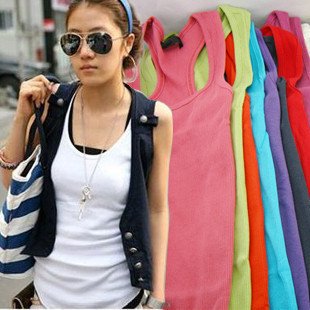 Free shopping New Fashion Women's Tank Top Shirt Hollow vest tops