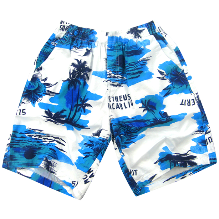 free sippingh Palfrey 2012 summer male beach pants fashionable casual 100% cotton lounge pants shorts pajama pants 01