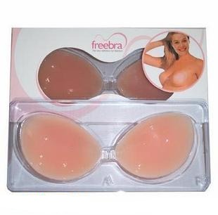 Freebra silica gel invisible bra push up seamless lingerie female temptation silica gel chest