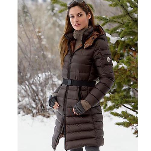 Freeship Discount women winter windproof waterproof  jackets Brand Hooded Long down coat Natural Fur fashion clothing 2012 Brown