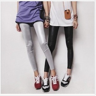 Freeshiping 1pc/lot 2013 new arrival high quality matte elastic faux  leather leggings  multicolour faux leather legging