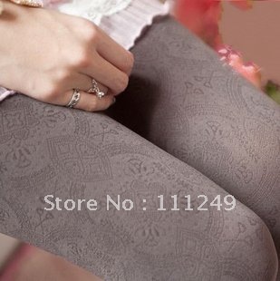 Freeshipping (1piece/lot) Summer retro the hollow low key refined Obscure totem velvet backing pantyhose