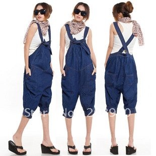 Freeshipping 2012 Casual Gallus Jumpsuit Trousers