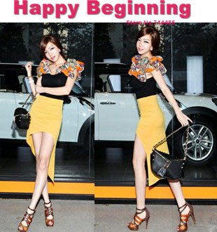 FreeShipping 2012 New Fashion twinset women Skirt Suits irregular cotton skirt dovetail short skirt party suits High Quality D13