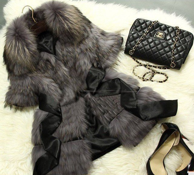 Freeshipping 2012 new women lady Genuine Racccoon dog  fur coat black white fox  vest coat jacket plus size wholesale retail