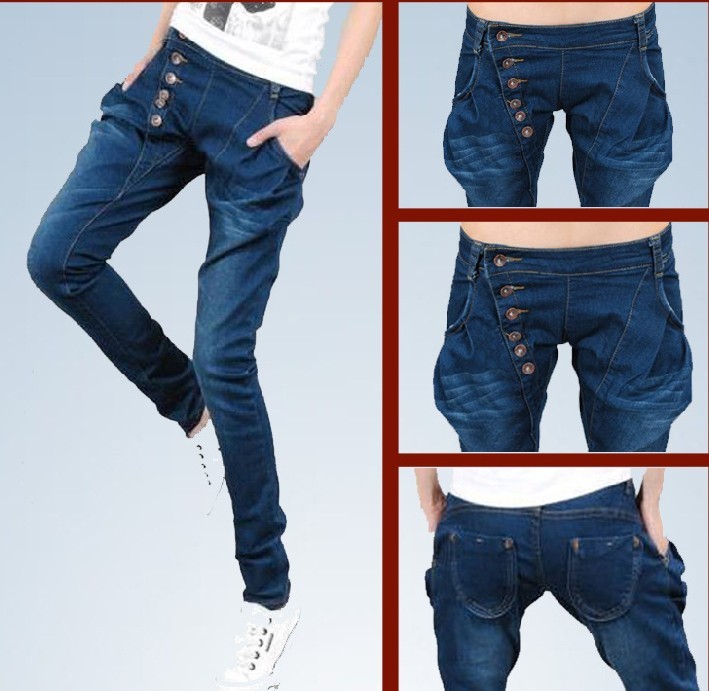 Freeshipping 2013 double breasted fashion women  jeans