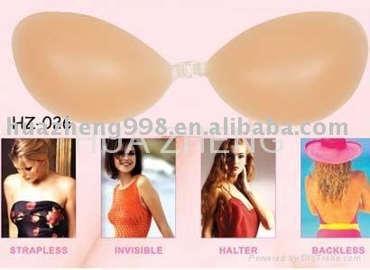 Freeshipping+30pcs Straplees Adhesive forms Breast Silicone Nude Bra