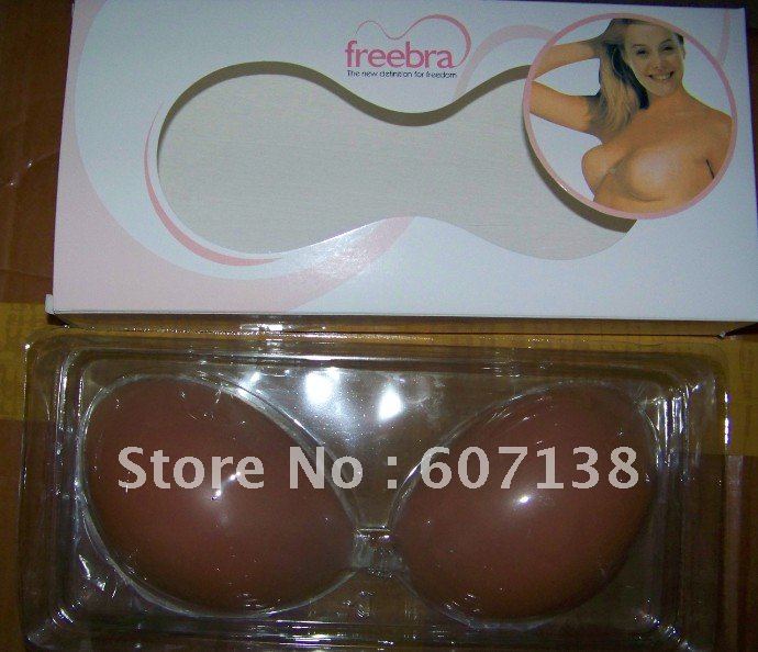 Freeshipping Adhesive Silicone Strapless Backless Bra Available Cup Size A,B,C or D Free bra 10pcs/lot