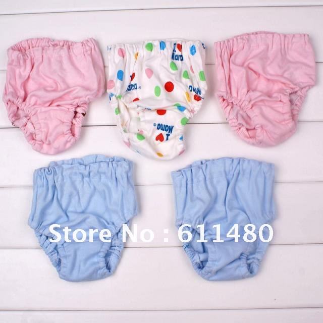 freeshipping cpa wholesale 6pcs/pack baby  girl boy underwear mix design cotton100% i love papa and mama picutre