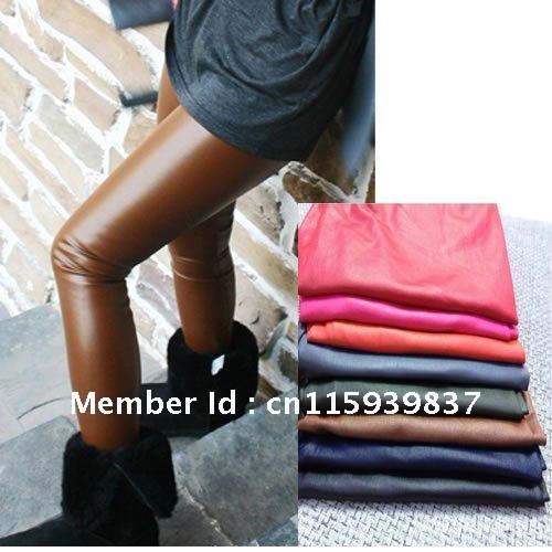 Freeshipping fashion Multicolor matt imitation leather pu leggings wholesale 8 Colors