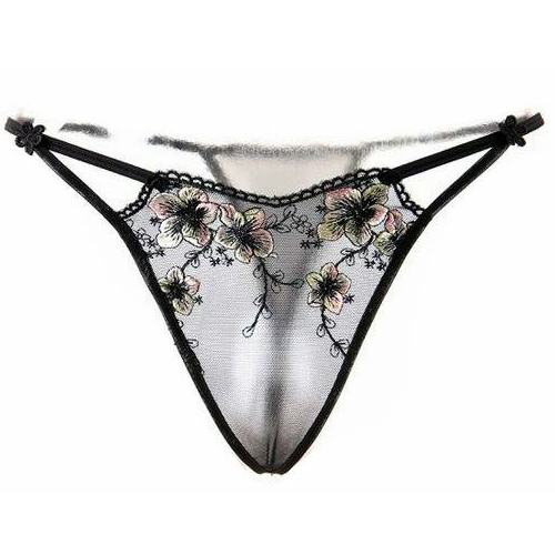 Freeshipping hotsale 2012 hot Wire sexy panties the temptation of embroidered t female transparent thong 8836 IVU