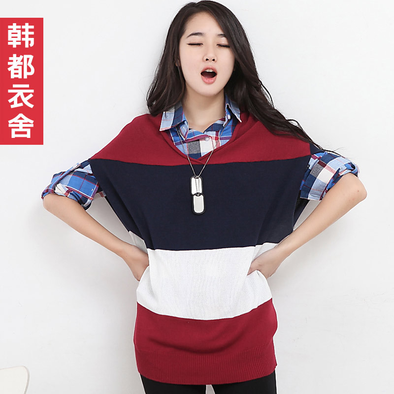 Freeshipping HSTYLE 2012 autumn new arrival classic stripe pullover sweater ho2089