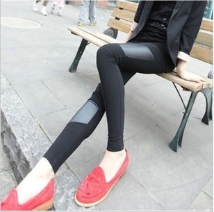 Freeshipping Imitation Leather Leggings - Fashion Women Tight Trousers HOt