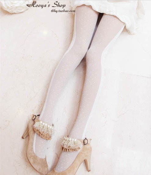 freeshipping New arrival lourie sidepiece eyelash lace decoration pantyhose Women  stockings