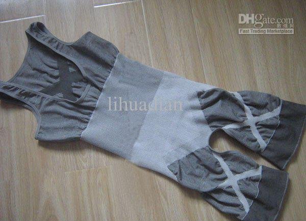 Freeshipping Whole Ms. Magic Underwear Bamboo Charcoal Fiber New Conjoined Twins Garment Slimmi