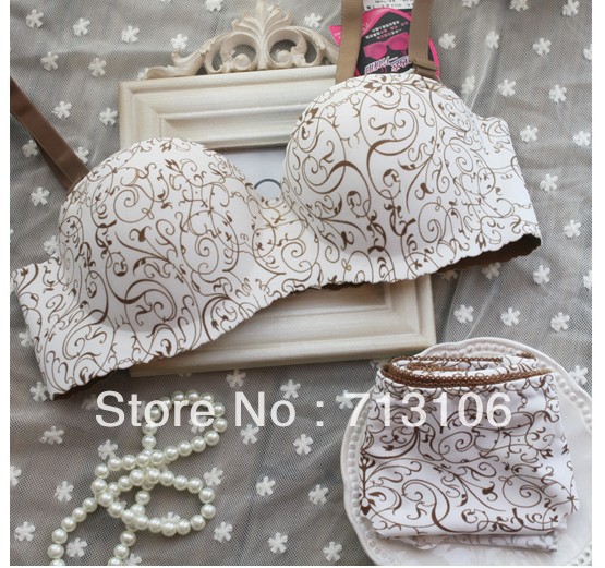 Freeshipping woman sexy seamless comfortable  woman underwear bra set