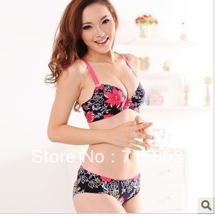 Freeshipping Women's bra underwear summer solid color one set  seamless bra ,A8501