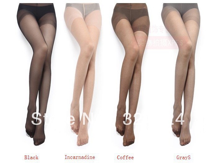 FreeshippingSexy high quality wrap core silk women's tights stockings pantyhose Ultra-thin women tights 4colors10pcs wholesale