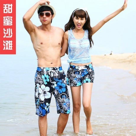 Freesjipping Lovers pants beach pants flower shorts summer shorts