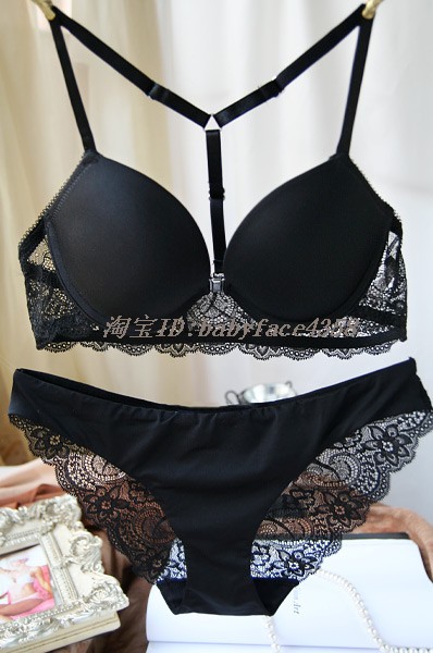 front button lace underwear sexy adjustable cup bra push up bra set