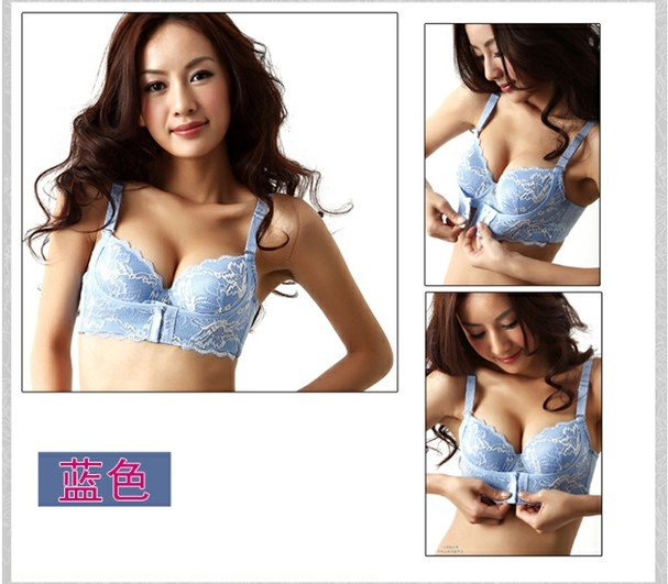 Front Closure Adjustable Water pearl massage Bra Free shipping X-014