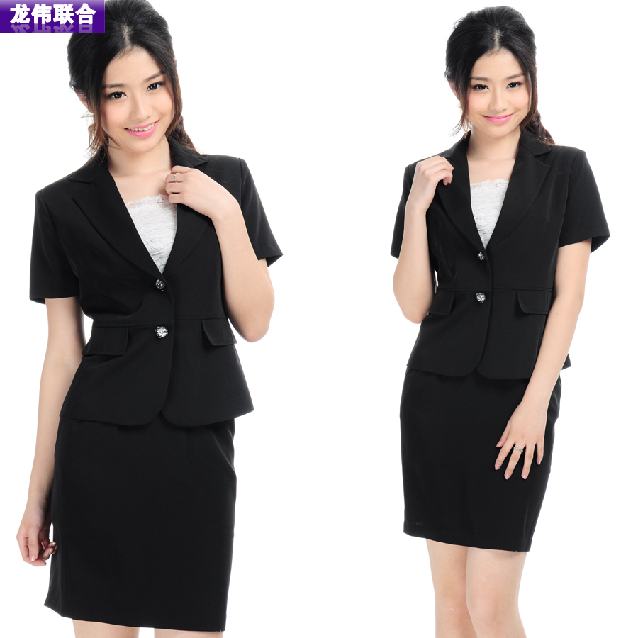 Front desk uniform work wear skirt women's professional set xf034