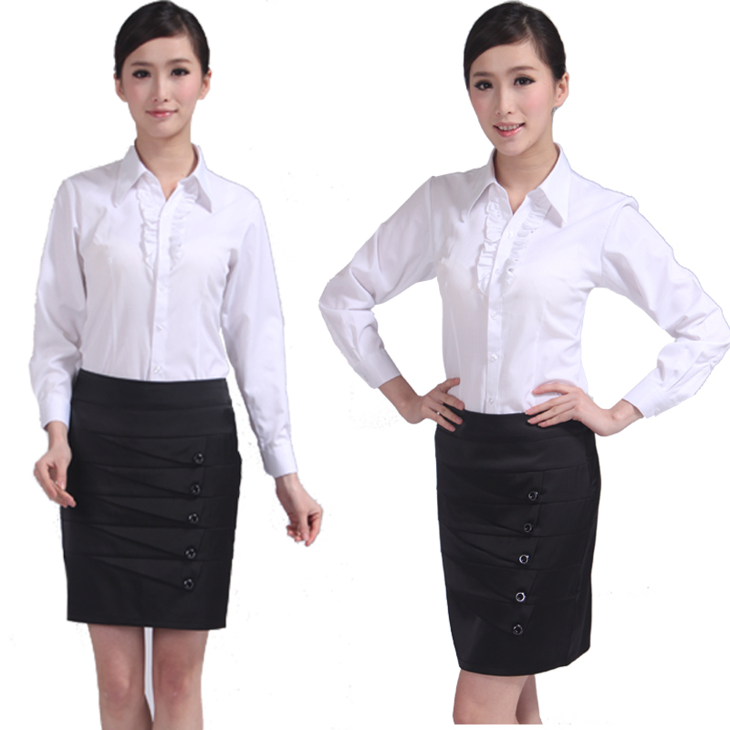 Front desk work wear clothes uniform female uniform work wear summer