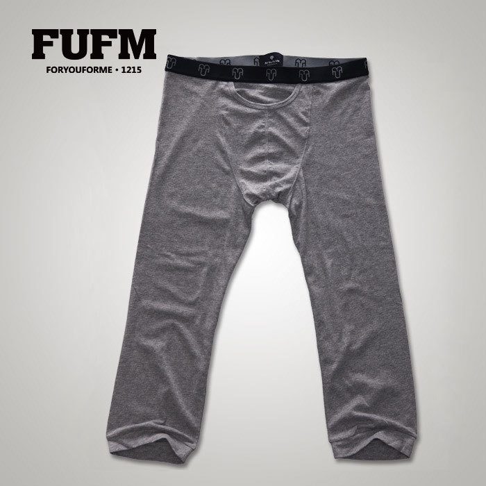 Fufm 2012 autumn male comfortable basic long johns shank length trousers m10mfa007