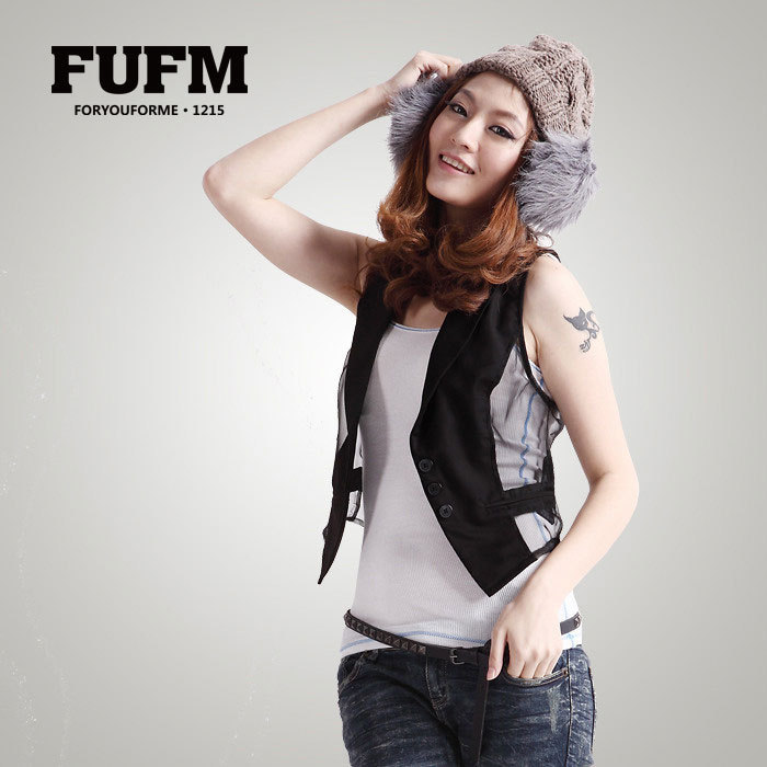 Fufm 2012 women's four seasons gorgeous suit women's vest w10ufc022