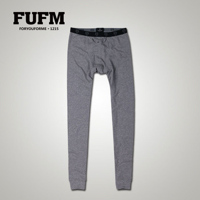 Fufm male comfortable basic long johns cotton wool pants m10mcu003