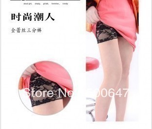 Full bud silk three minutes of pants shorts female summer backing pants anti exposed pants safety pants