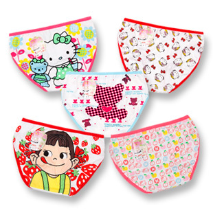 Full print cartoon children's triangular pants five plastic packing children cotton underwear 10009