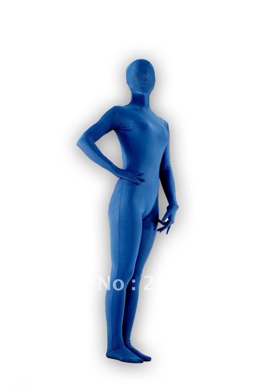 Fullbody Zentai Suits Shaper Navy Blue All-inclusive Tights A072