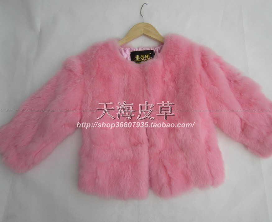 Fur coat 2012 medium-long rabbit fur coat vest short design female fur