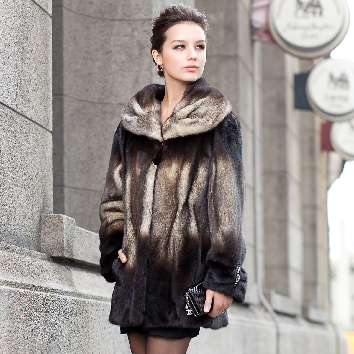 Fur coat 2012 mink fur overcoat women's lj633