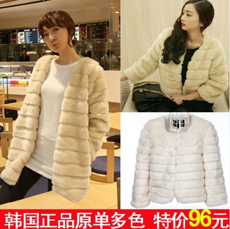 Fur coat 2013 new fur coat women medium-long short design overcoat vest