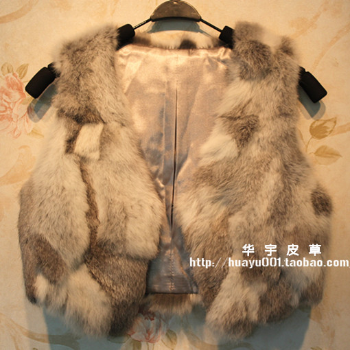 Fur coat Discount short design rabbit fur vest vest chili vivi