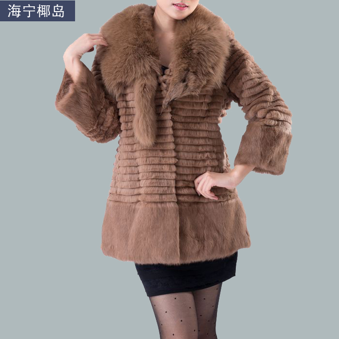 Fur coat fox fur 2012 fur rex rabbit hair medium-long outerwear female