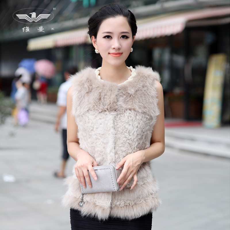 Fur coat fox fur 2012 wool fur vest winter female vest fur