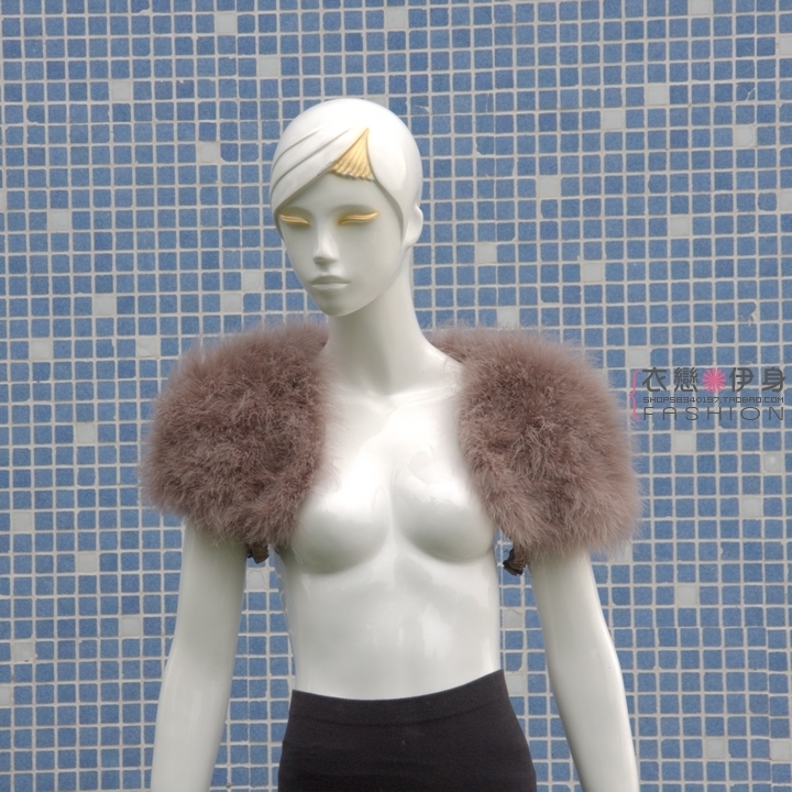 Fur coat ostracods wool bride cape turkey wool shrug . vest vest