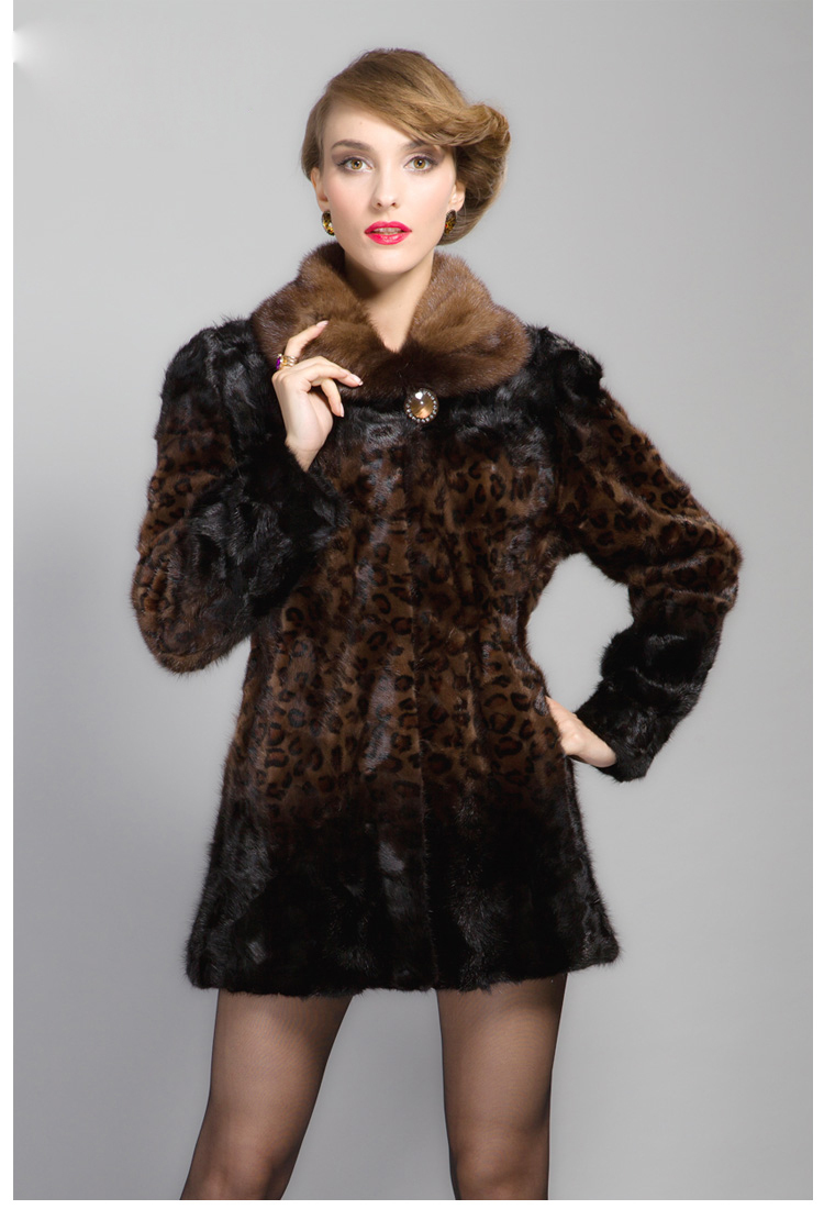 Fur mink outerwear women's 2012 medium-long mink fur overcoat